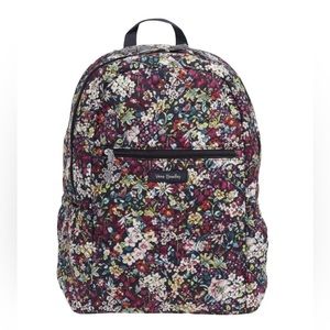 Vera Bradley NWT Quilted Cotton Backpack Itsy Ditsy Floral Book Bag